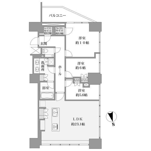 三田ガーデンヒルズ ノースヒル間取り図