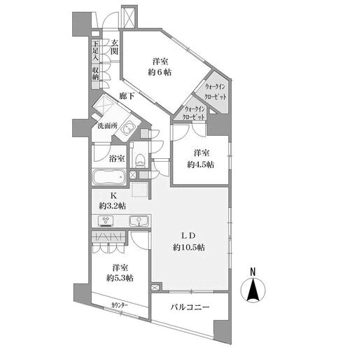 グローリオ高円寺7480万円1階