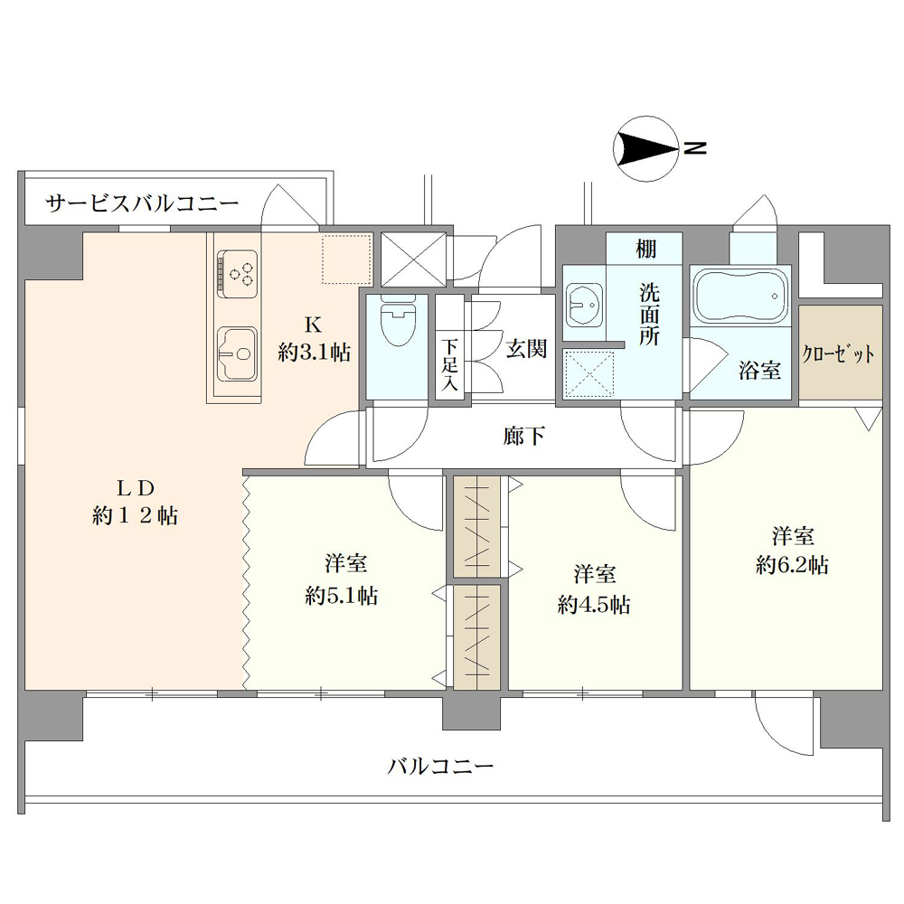 セントヒルズ木場公園間取り図