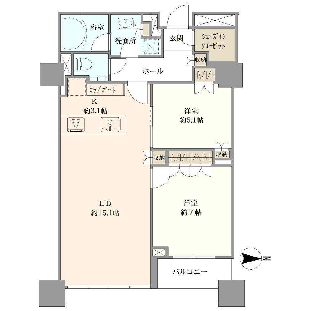 ザ湾岸タワーレックスガーデン間取り図