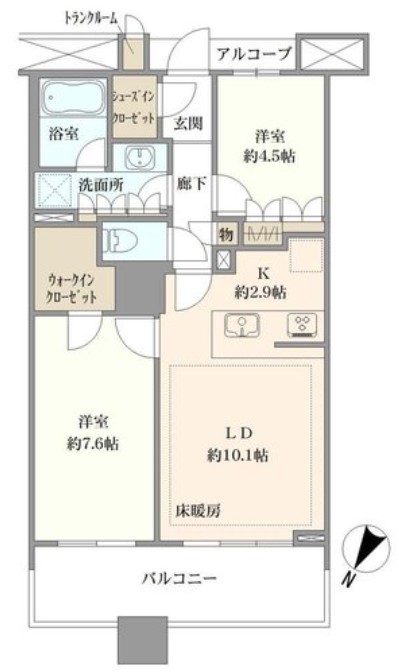 ブリリアマーレ有明タワー＆ガーデン間取り図