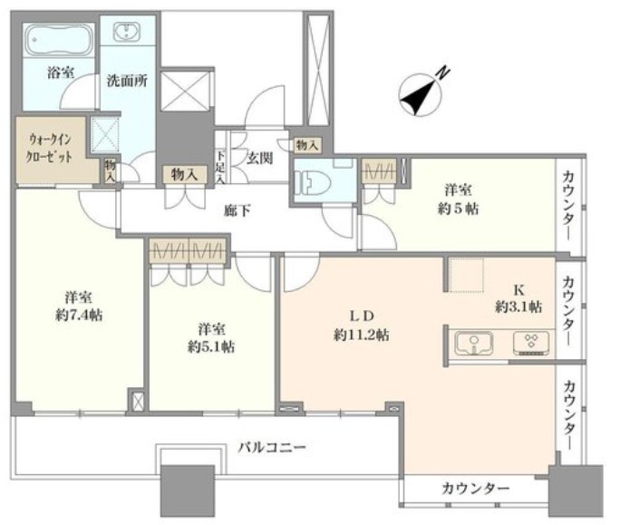 ステーションガーデンタワー間取り図