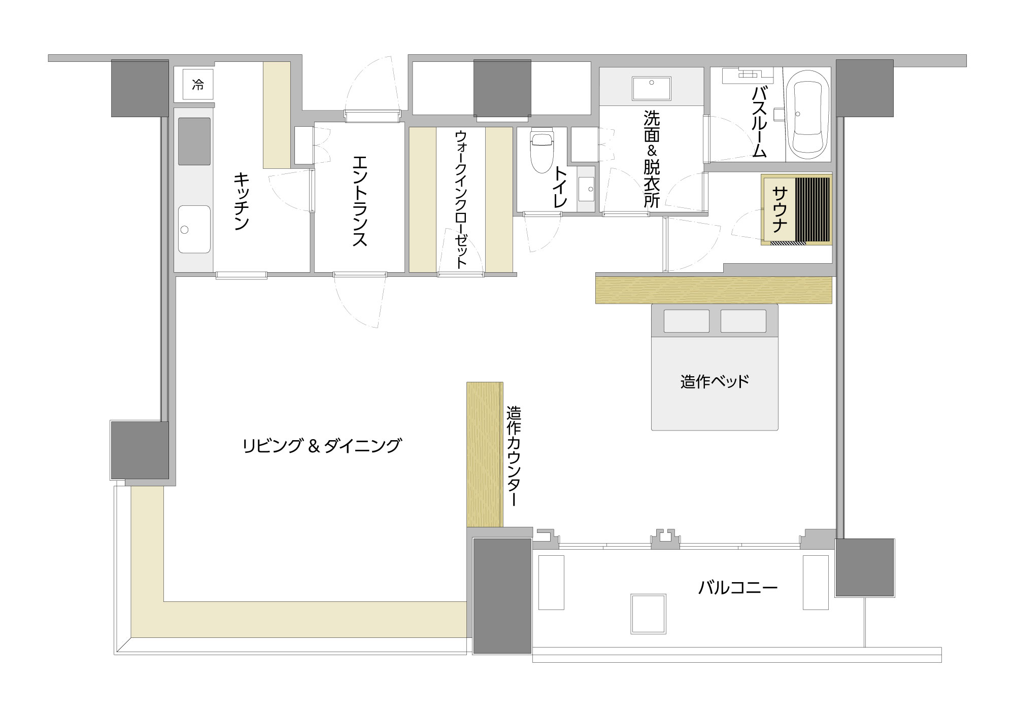 THE ROPPONGI TOKYO CLUB RESIDENCE間取り図